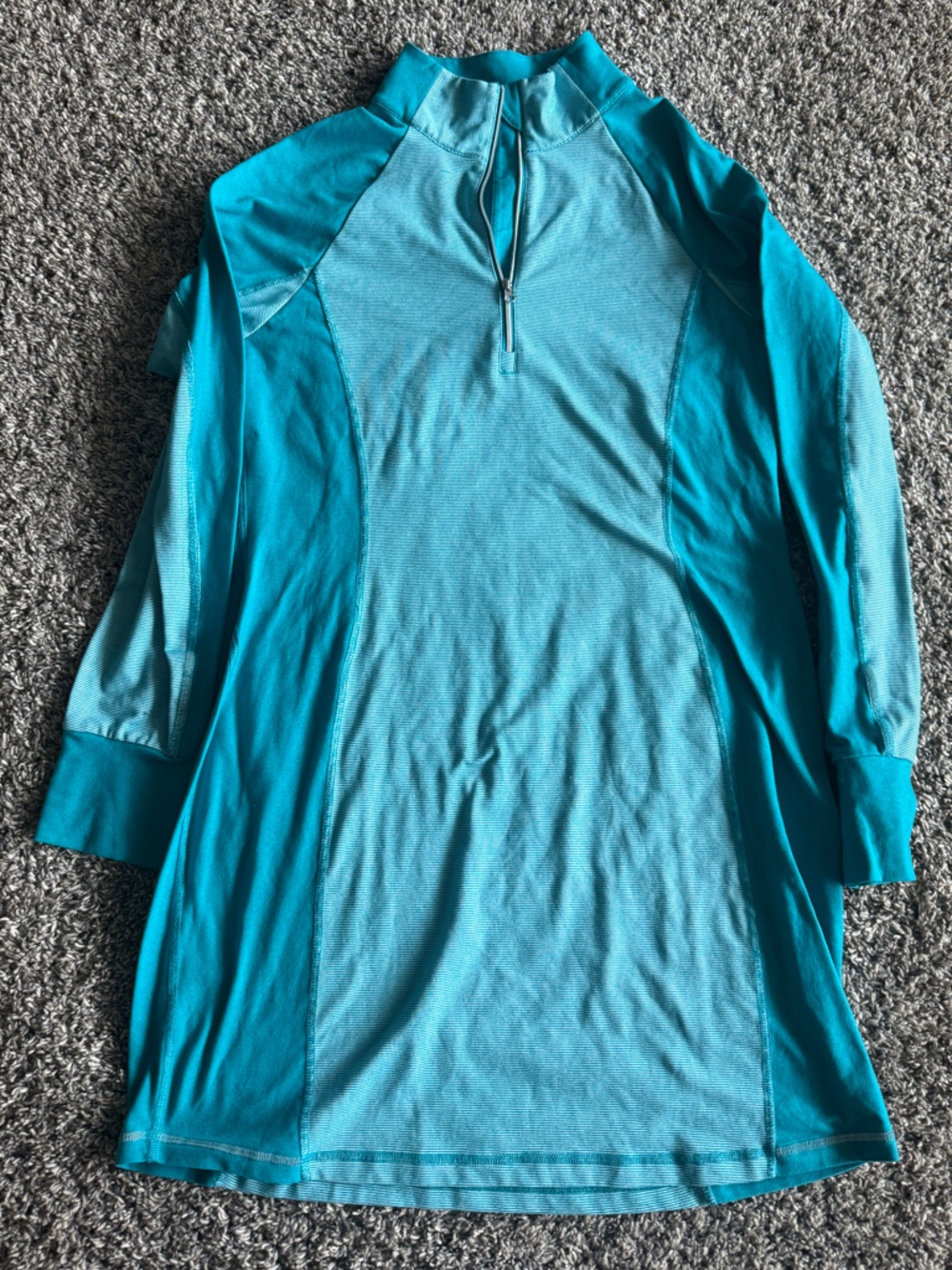 Light Teal Athletic Quarter-Zip Tunic/dress